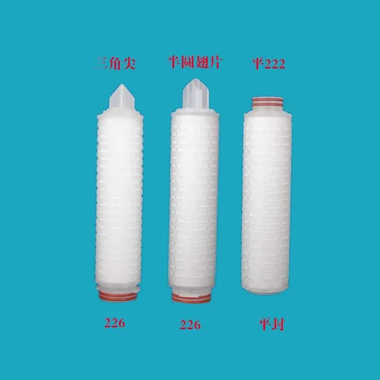 0,2 мм 0,45 микрон PTFE Плиссированный картридж для фармацевтических препаратов и химикатов Фильтрация