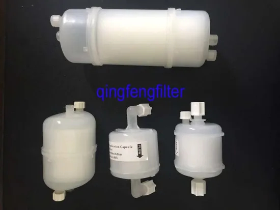 2,5 дюйма гидрофобной мембранной среды PTFE PF -капсульный фильтр для электроники и химикатов
