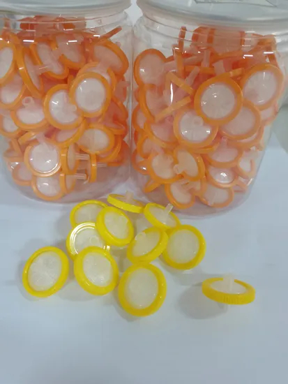 PTFE Стерильный шприц -фильтр 0,22 PTFE PES PP NYLON PVDF -фильтр для использования в оптовой лаборатории